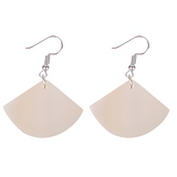 Real Shell Sublimation Earrings, Fan