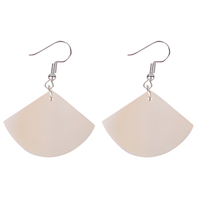 Real Shell Sublimation Earrings, Fan