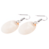 Real Shell Sublimation Earrings, Oval