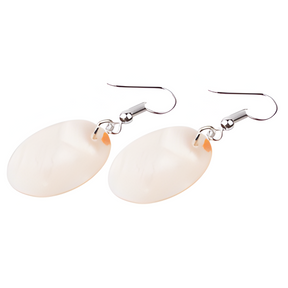 Real Shell Sublimation Earrings, Oval