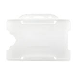 10 x Plastic ID Badge Holders for Lanyard - Holds standard cards 8.6cm x 5.4cm - Longforte Trading Ltd