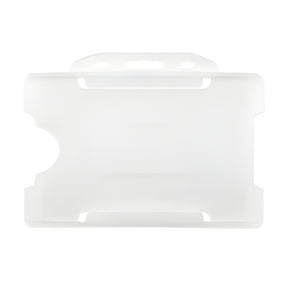 10 x Plastic ID Badge Holders for Lanyard - Holds standard cards 8.6cm x 5.4cm - Longforte Trading Ltd