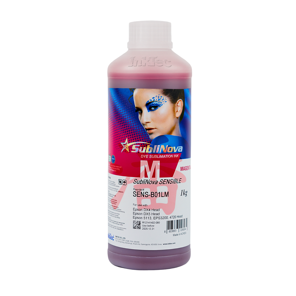 CLEARANCE InkTec SubliNova SENS Dye Sublimation Ink - 1L - Magenta