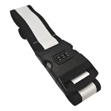 Sublimation Luggage/ Suitcase Strap with Combination Lock - Black & White