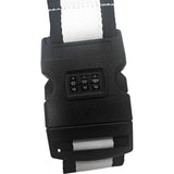 Sublimation Luggage/ Suitcase Strap with Combination Lock - Black & White