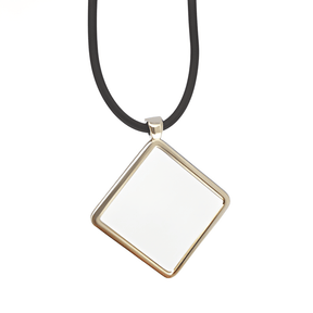 Diamond Shape Sublimation Pendant with Cord