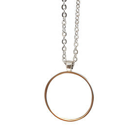 Round Sublimation Pendant with Chain