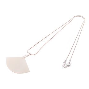 Real Shell Sublimation Necklace, Fan Shaped
