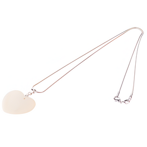 Real Shell Sublimation Necklace, Heart