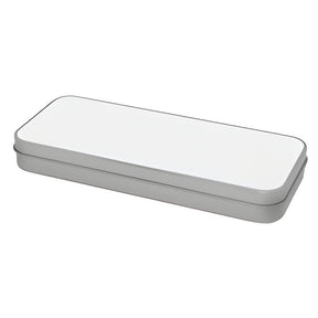 Tins - Stationery and Pencil Tin - Silver - Longforte Trading Ltd