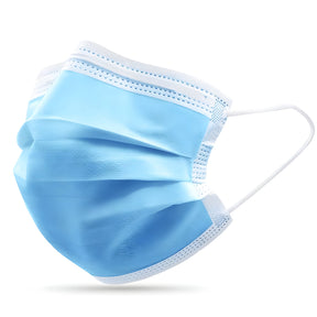 Face Masks - Box of 50 x Surgical 3-Ply Disposable Face Masks - Longforte Trading Ltd
