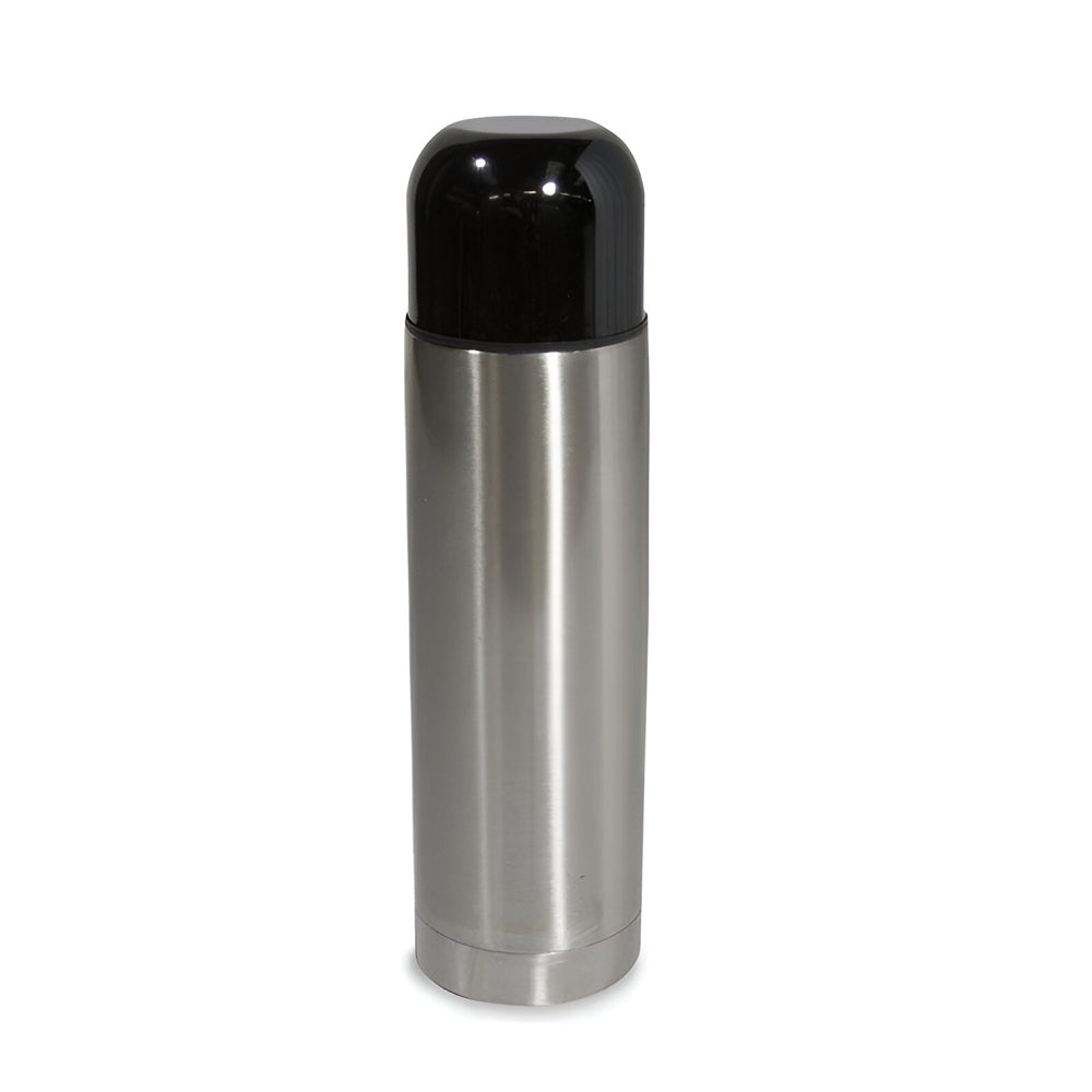 Thermal Flask Bottle - 350ml - BLACK LID/ SILVER BODY