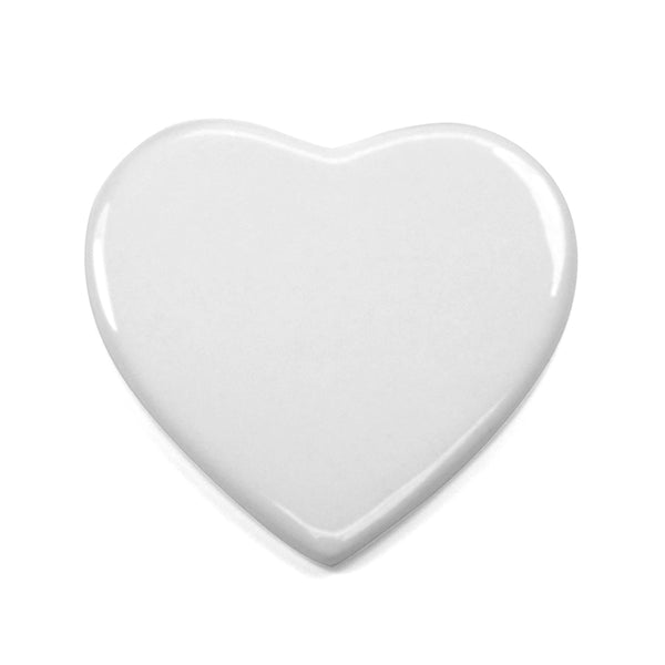 Tile - New 4 Inch Heart - White