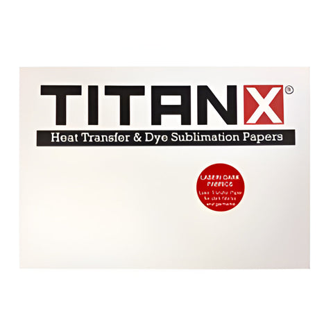 Papier transfert laser auto-désherbant Titan X ® - Tissus foncés - A4 (50 feuilles)