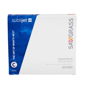 Sawgrass SubliJet UHD Ink, SG1000 Extended Capacity 70ml Cartridge, Cyan