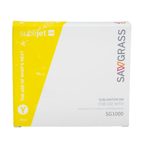 Yellow Sawgrass SubliJet UHD Ink, SG1000 Extended Capacity 70ml Cartridge