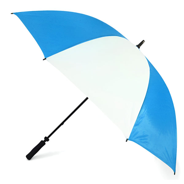 Parapluie - 4 x Grand Parapluie de Golf à Sublimation -60" de diamètre - BLEU / BLANC