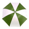 Regenschirm - 4 x große Sublimations-Golfschirme - 60" Durchmesser - GRÜN/WEISS