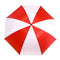 Regenschirm - 4 x große Sublimations-Golfschirme - 60" Durchmesser - ROT/WEISS