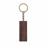 Walnut Wood Keyring with Built-In Phone Stand