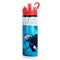 Wasserflaschen - ROT - Farbiger Klappdeckel - 750ml - Weiß