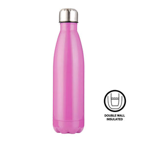 Purple 500ml Stainless Steel Engravable Bowling Bottle, Glossy Finish
