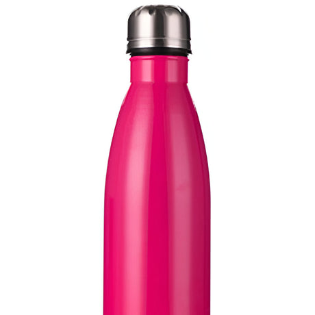 500ml Stainless Steel Sublimation Bowling Bottle - Rose Red