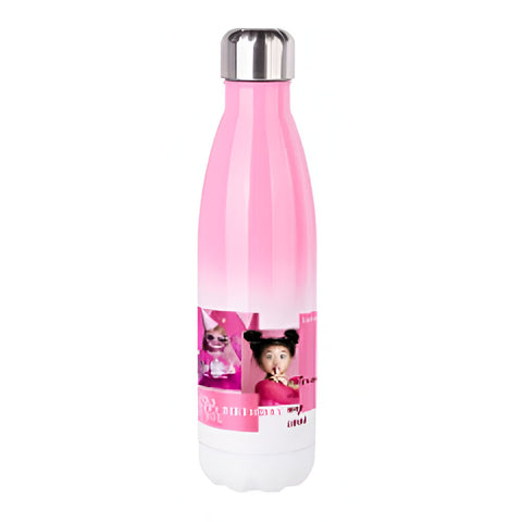 Water Bottles - GRADIENT - Bowling - 500ml - Pink/ White
