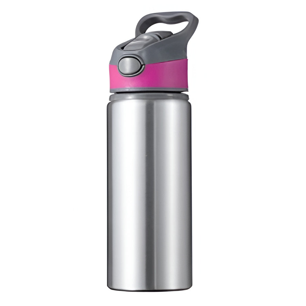 Wasserflaschen - 6er-Pack x EXPLORER - 650ml - SILBER/SCHWARZ