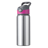 Wasserflaschen - 6er-Pack x EXPLORER - 650ml - SILBER/SCHWARZ