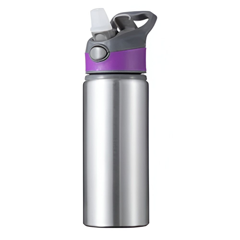 Wasserflaschen - 6er-Pack x EXPLORER - 650ml - SILBER/SCHWARZ