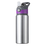 Wasserflaschen - 6er-Pack x EXPLORER - 650ml - SILBER/SCHWARZ