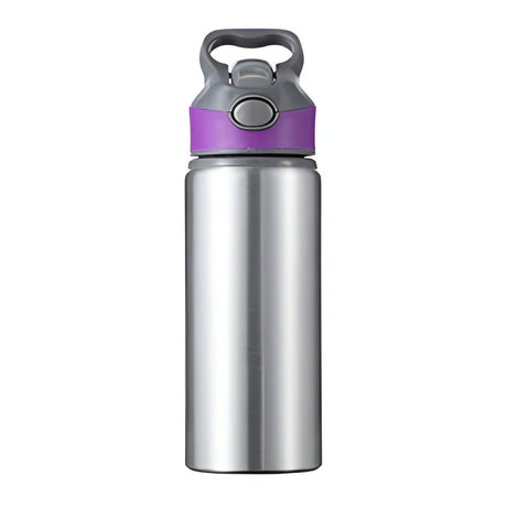 Bouteilles d'eau - Pack de 6 x EXPLORER - 650ml - ARGENT/ NOIR