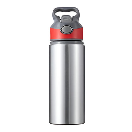 Bouteilles d'eau - Pack de 6 x EXPLORER - 650ml - ARGENT/ NOIR
