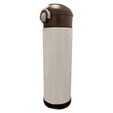 Bouteilles d'eau - Slim Inox - BLANC - Gobelet 600 ml avec paille