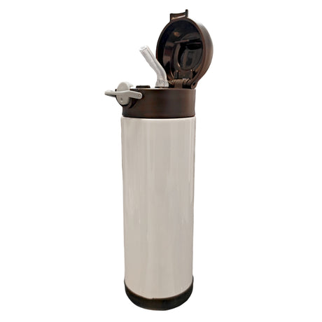 500ml Sublimation Stainless Steel Bottle for Kids with Silicone Base - Black