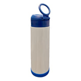 500ml Sublimation Stainless Steel Bottle for Kids with Silicone Base - Blue
