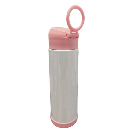 Bouteilles d'eau - Slim Inox - BLANC - Gobelet 600 ml avec paille