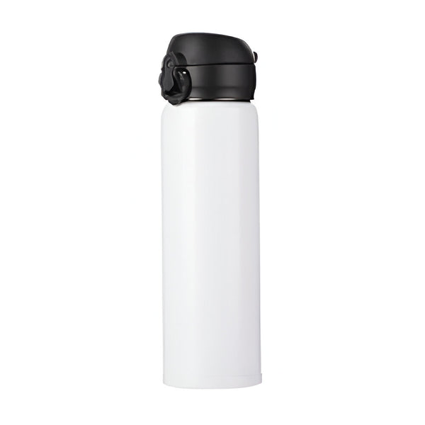 Bouteilles d'eau - Couvercle POP - 500 ml - Blanc