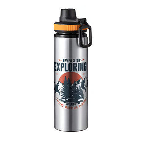 Wasserflaschen - PROVENTURER - 850ml Flip Bottle - GELB