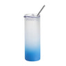 750ml Glass Sublimation Tumbler with Lid - (Frosted)