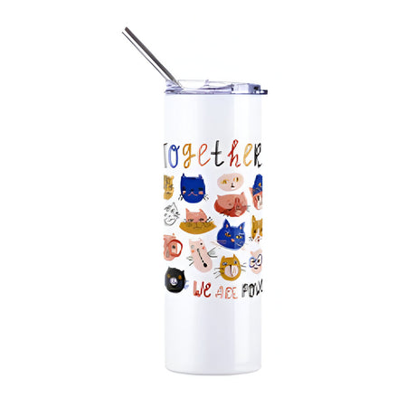600ml Stainless Steel Sublimation Tumbler - UV Colour Changing - Blue