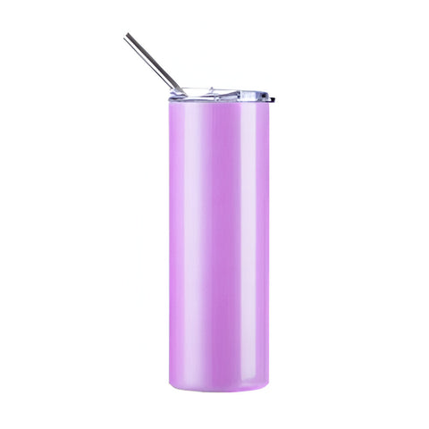 Wasserflaschen - UV-FARBWECHSEL - 600ml - Violett - Edelstahl