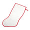 Blank Sublimation Christmas Stocking with Red Border -  20.5cm x 45cm
