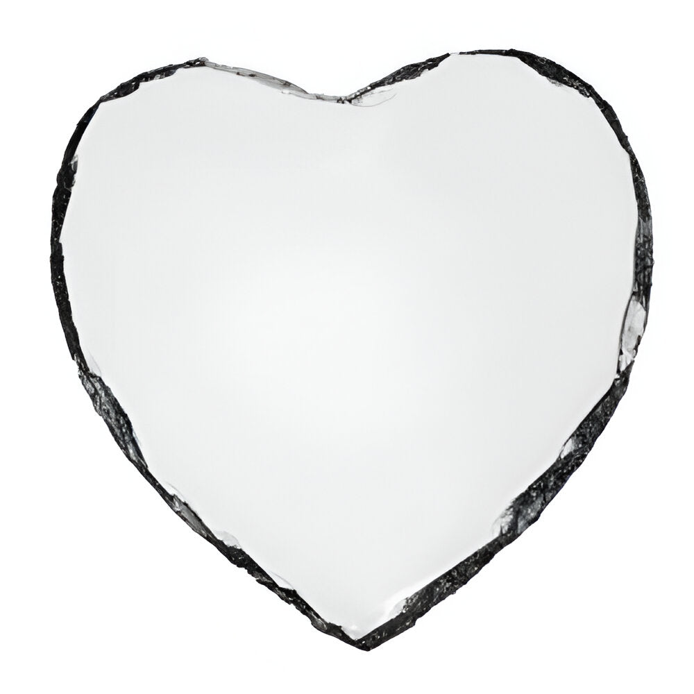 Wholesale Carton - 40 x Heart Shaped (15cm x 15cm) Sublimation Photo Slates with Stands