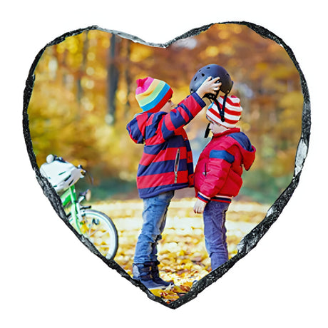 Sublimation Photo Slate – Heart - 15cm x 15cm – Glossy Finish