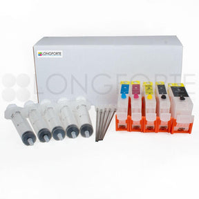 Canon Compatible Cartridge Set C2 Cartridge Number: pgi5,cli8 (5 cartridge) - Longforte Trading Ltd