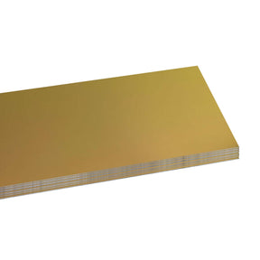 Sublimation Aluminium Sheets, Mirror Gold, 8" x 12" (20cm x 30cm), pack of 10