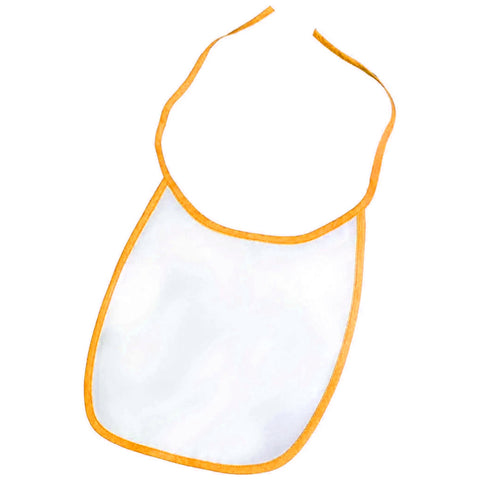 FULL CARTON - 100 x Baby Bibs - 100% Polyester - Orange