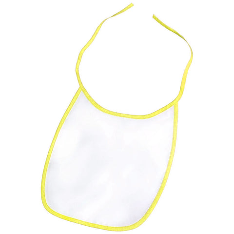FULL CARTON - 100 x Baby Bibs - 100% Polyester - Yellow